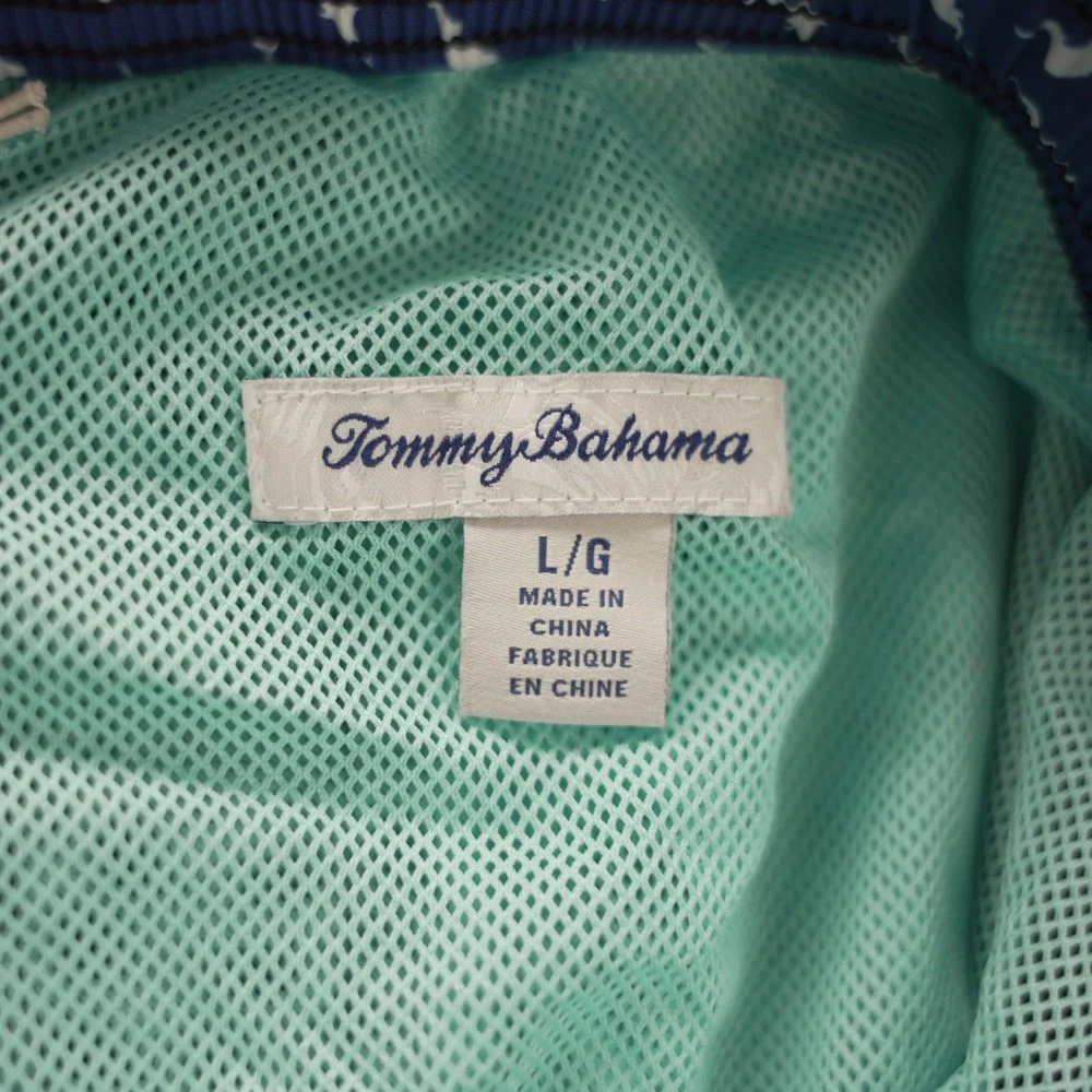Tommy Bahama Naples Coast Mens Black Swim Trunks UPF 30 Size Large TR918998